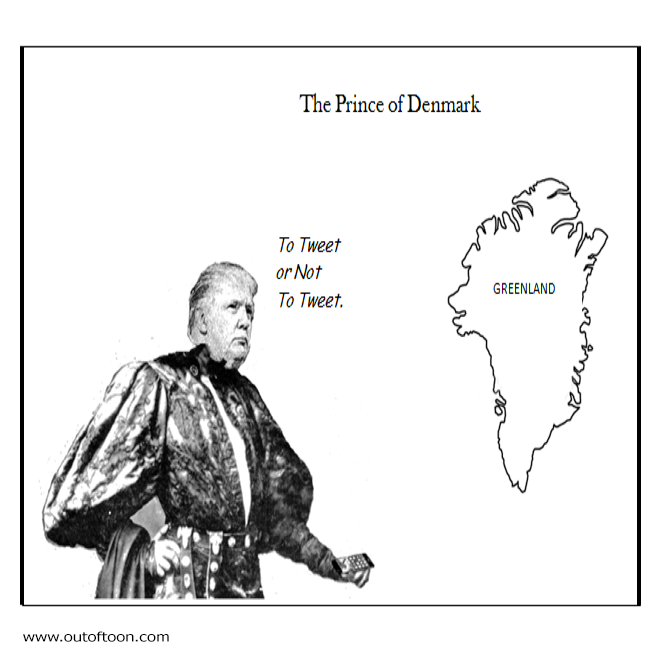 Prince of Denmark — Hamlet and Greenland map