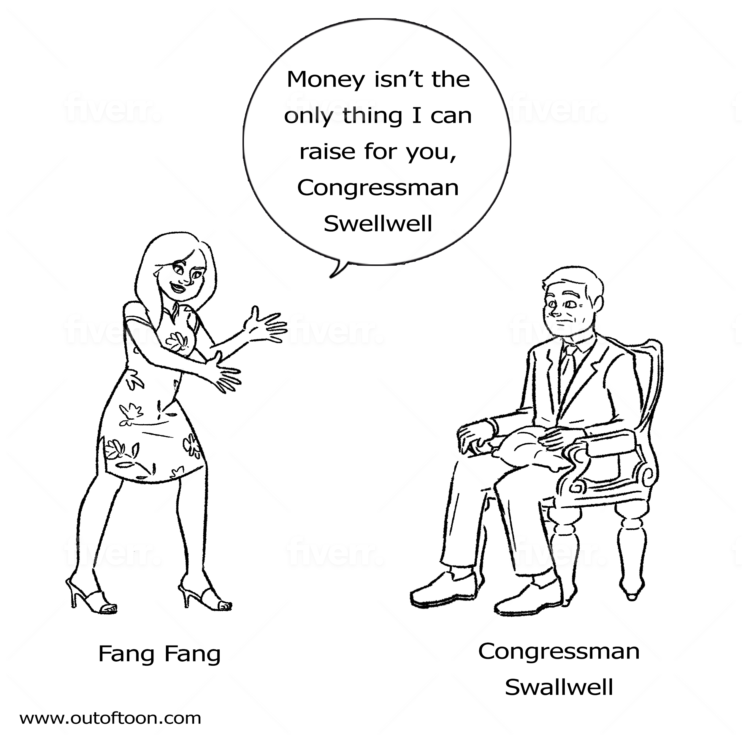 Swellwell cartoon illustration